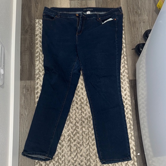 jcpenney Denim - JCPenney Women's Deep Indigo Straight Leg Jeans